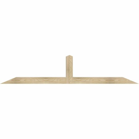 Ekena Millwork Portland Rough Sawn Timber Gable Bracket, Douglas Fir, 84"W x 17"H x 4"D x 4"F, 5/12 Pitch GBW084X17X0404POR00RDF